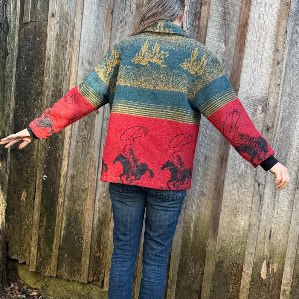 VTG 90s Bebe Furrina Wool Blend Jacket - Picture 7 of 11